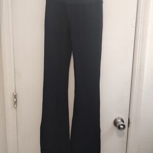 PINK Victoria's Secret Textured Black Leggings